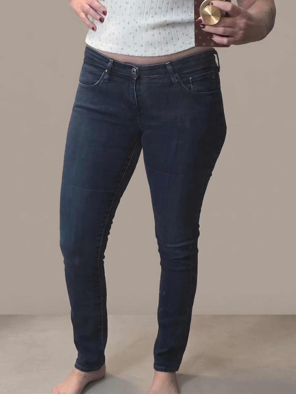 AG Stevie Slim Straight Jeans Like New Women's- Adriano Goldschmied